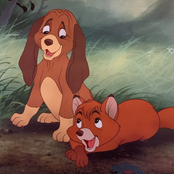 1994 Disney LITHOGRAPH “Fox and Hound” - Picture 3 of 7